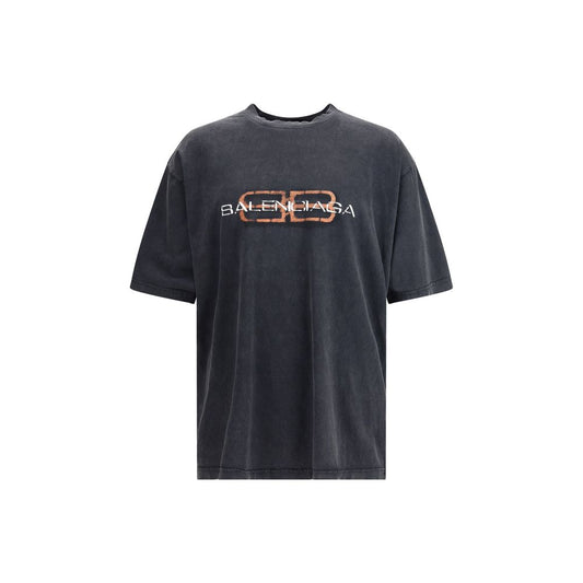 Balenciaga Logo T Shirt Med Bomuld Og Komfort Passform