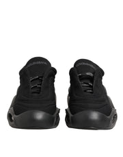 Dolce & Gabbana Black Lace Up Wave Low Top Men Sneaker Shoes