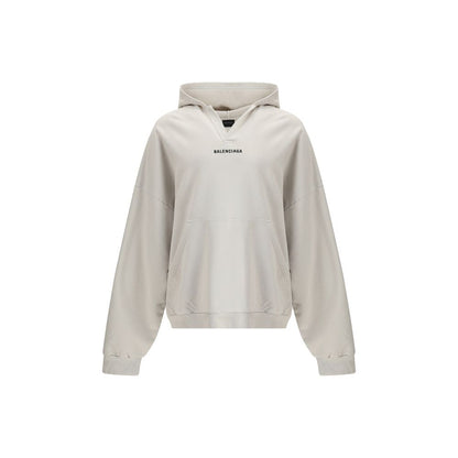 Balenciaga Hoodie Med Logo Og Reflekterende Detaljer