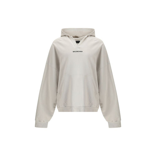 Balenciaga Hoodie Med Logo Og Reflekterende Detaljer