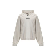 Balenciaga White Cotton Sweatshirt