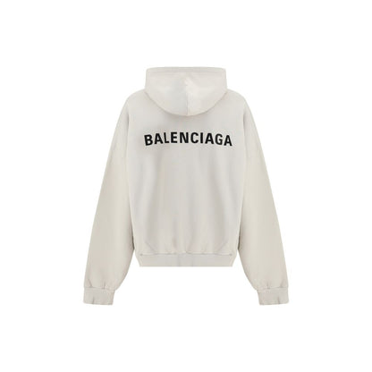 Balenciaga Hoodie Med Logo Og Reflekterende Detaljer