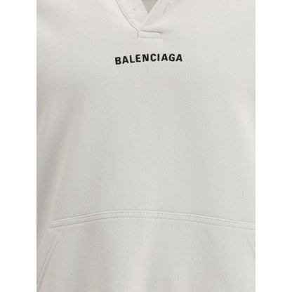 Balenciaga Hoodie Med Logo Og Reflekterende Detaljer