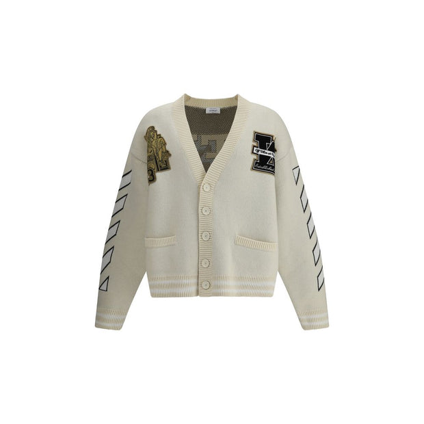 Off-White Cream Cotton Cardigan
