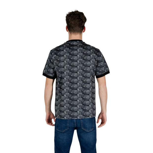 EA7 Emporio Armani Black Cotton Sportswear
