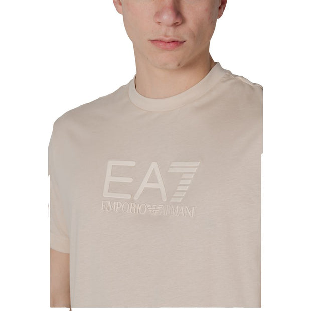 EA7 Emporio Armani White Cotton Polo Shirt