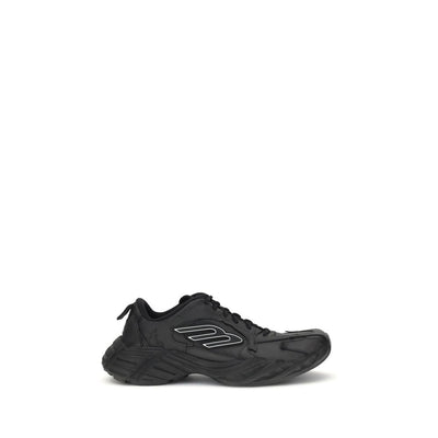 Balenciaga Black Calf Leather Bos Taurus Athletic Sneakers