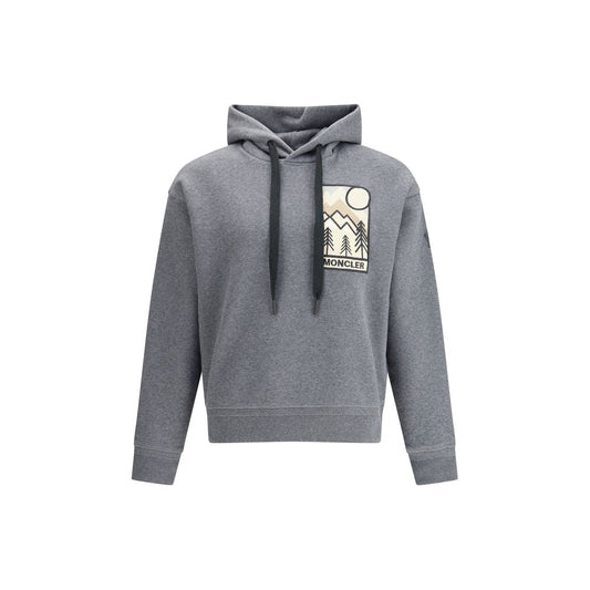 Moncler Grenoble Bjerglogo Hættetrøje Justerbar Hætte Logo