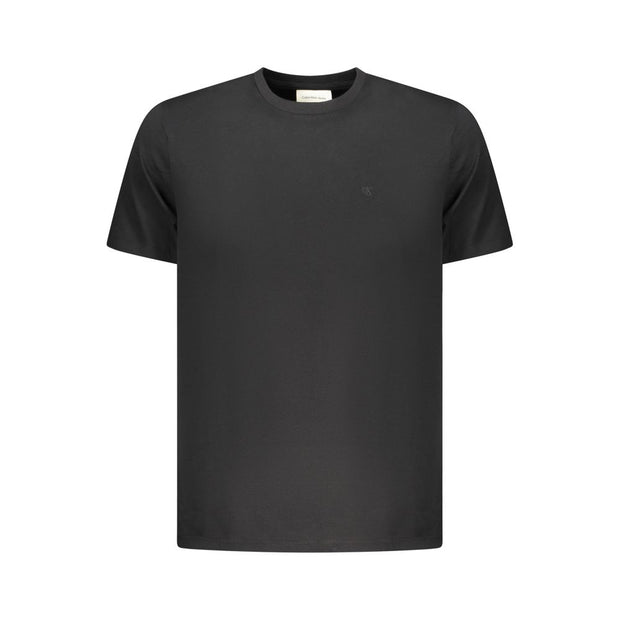 Calvin Klein Black Cotton Men T-Shirt