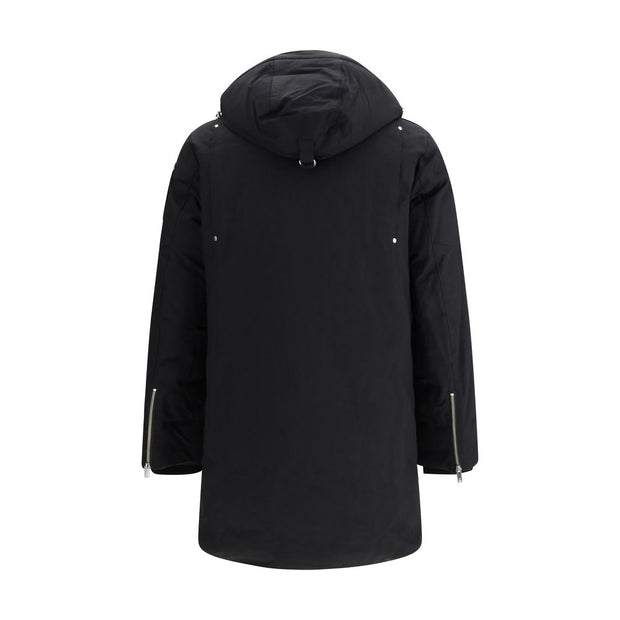 Moose Knuckles Black Cotton Parka