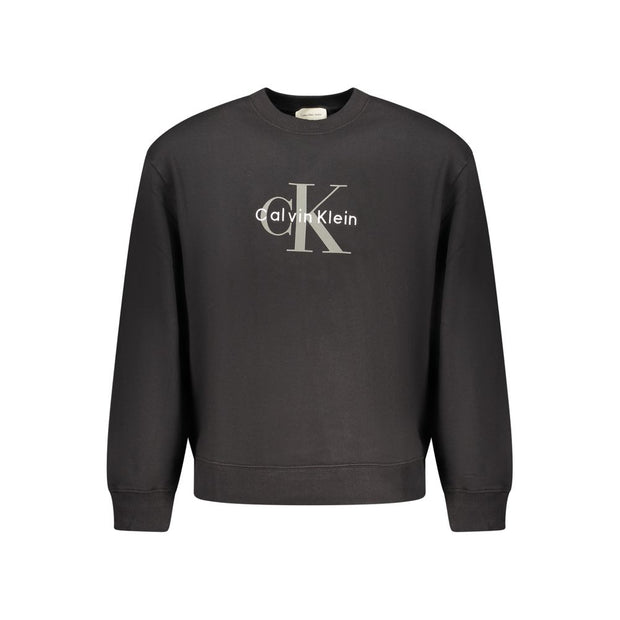 Calvin Klein Black Cotton Men Sweater