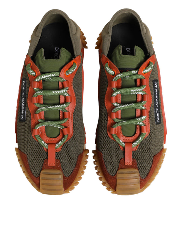 Dolce & Gabbana Multicolor Lace Up Low Top NS1 Sneakers Shoes