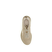 Burberry Beige Calf Leather Bos Taurus Athletic Sneakers