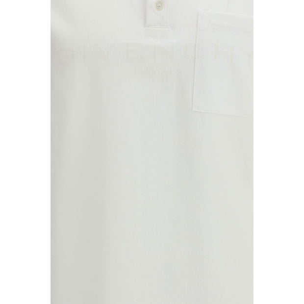 Givenchy White Cotton Polo Shirt