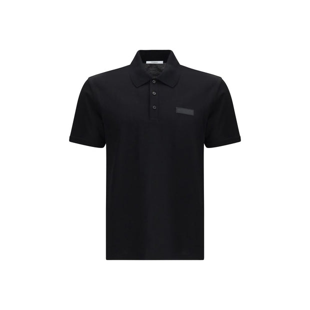 Givenchy Black Cotton Polo Shirt