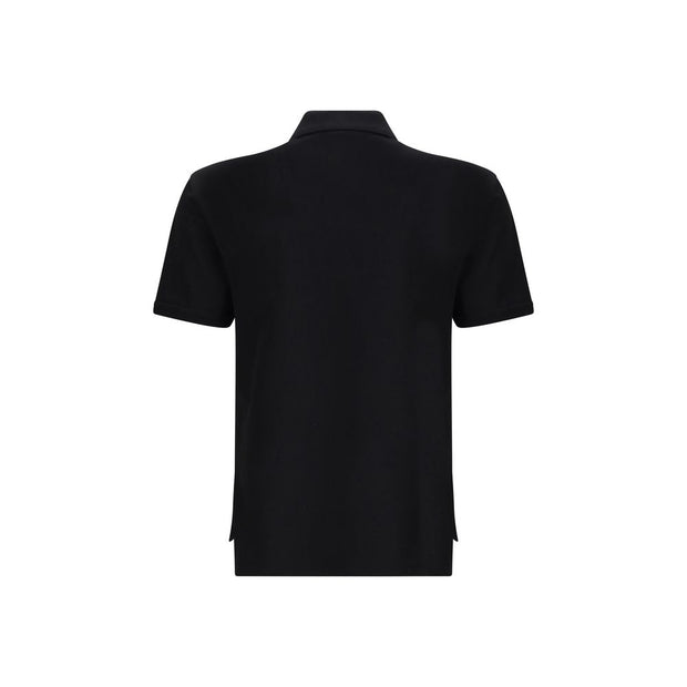 Givenchy Black Cotton Polo Shirt
