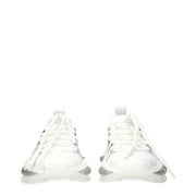 Dolce & Gabbana White Fabric Athletic Sneakers
