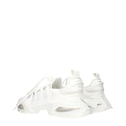 Dolce & Gabbana White Fabric Athletic Sneakers