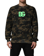 Dolce & Gabbana Multicolor Camouflage Men Sweatshirt  Sweater