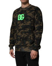 Dolce & Gabbana Multicolor Camouflage Men Sweatshirt  Sweater