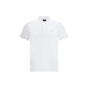 Fendi White Cotton Polo Shirt