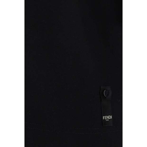 Fendi Black Cotton T-Shirt