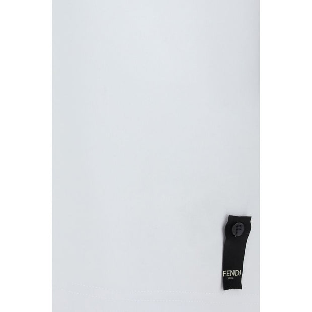 Fendi White Cotton T-Shirt