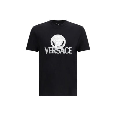 Versace Black Cotton T-Shirt