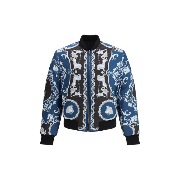 Versace Black Polyamide Bomber