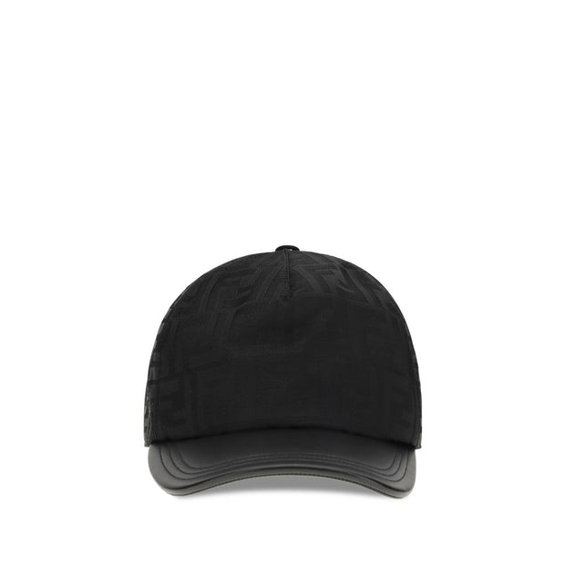 Fendi Black Polyamide Cap (Baseball Hat)