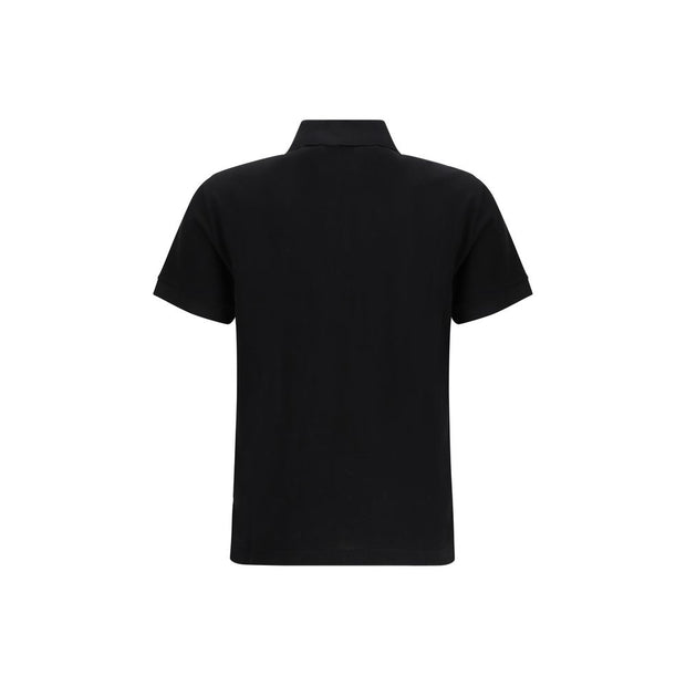 Fendi Black Cotton Polo Shirt