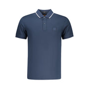 Hugo Boss Blue Cotton Men Polo Shirt