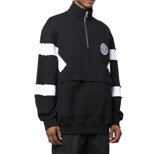 Balmain Circle Logo Cotton Sweatshirt - Le schmidt