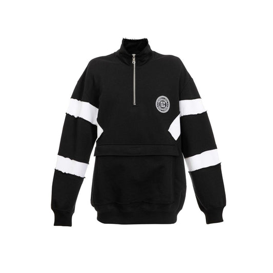 Balmain Circle Logo Cotton Sweatshirt - Le schmidt