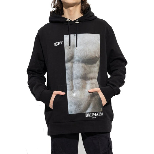 Balmain Cotton Hoodie Sweatshirt - Le schmidt