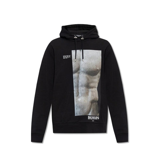Balmain Cotton Hoodie Sweatshirt - Le schmidt