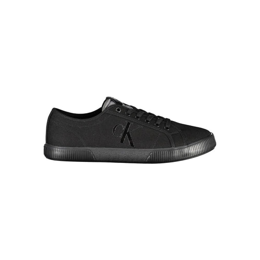 Calvin Klein Black Cotton Men Sneaker - Le schmidt