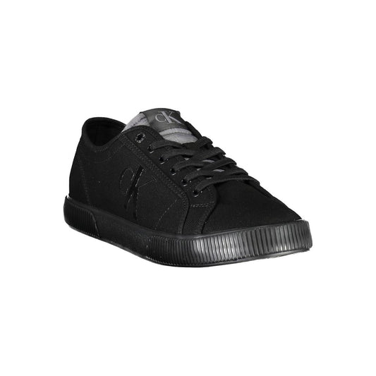 Calvin Klein Black Cotton Men Sneaker - Le schmidt