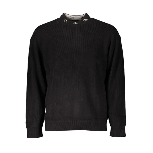 Calvin Klein Black Cotton Men Sweater - Le schmidt
