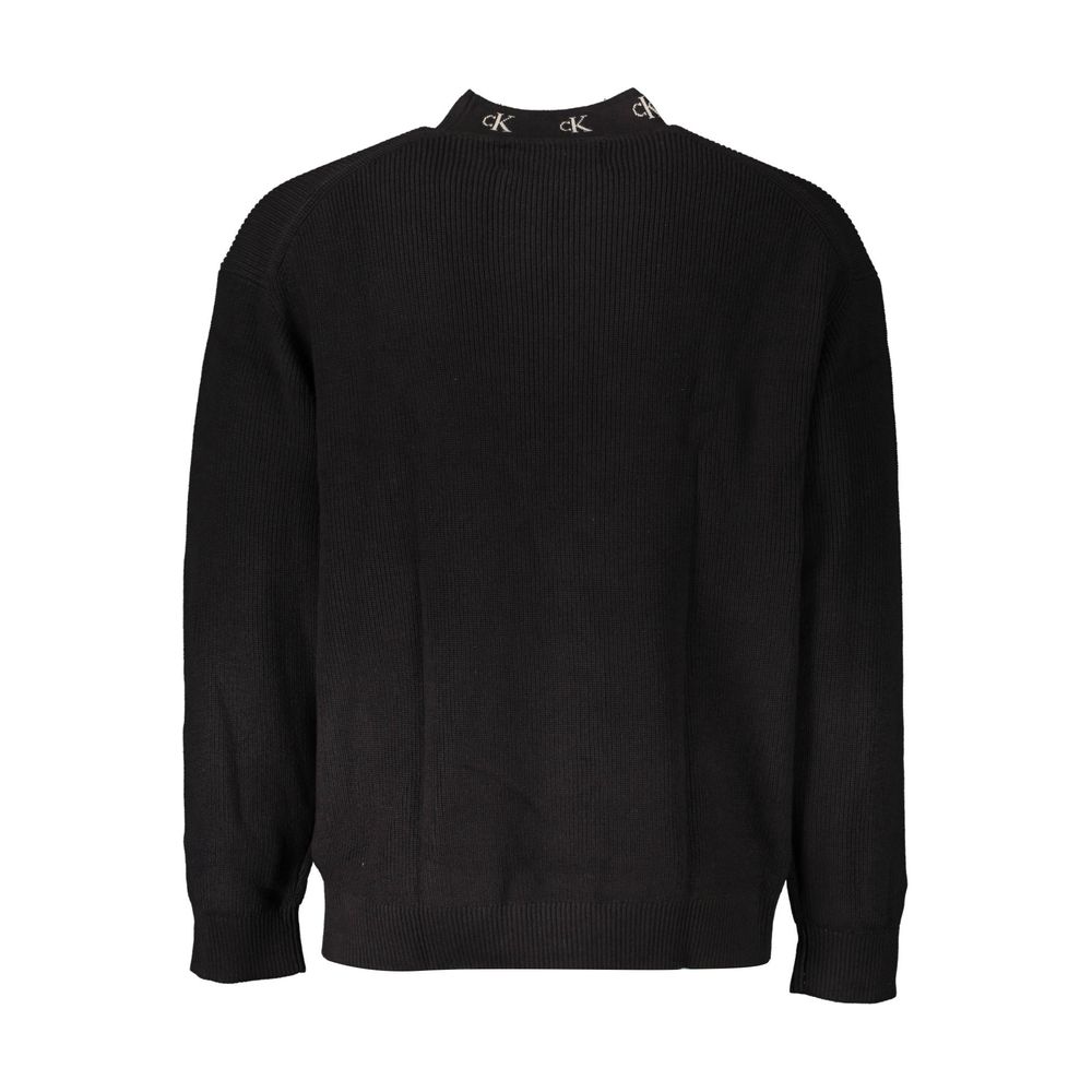 Calvin Klein Black Cotton Men Sweater - Le schmidt