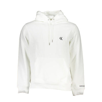Calvin Klein White Cotton Men's Hooded Sweater - Le schmidt