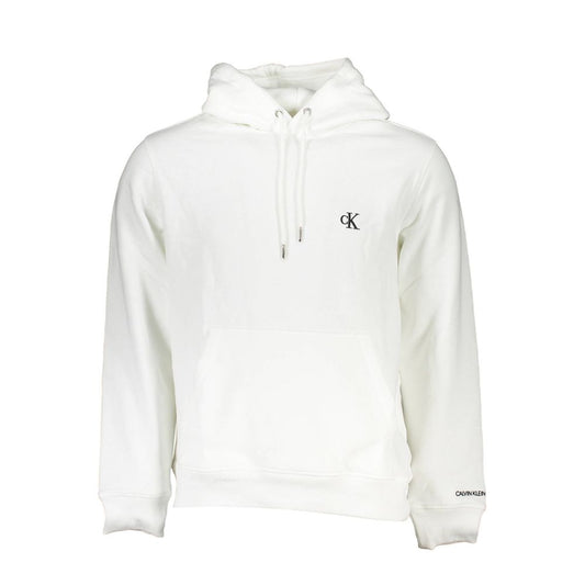 Calvin Klein White Cotton Men's Hooded Sweater - Le schmidt
