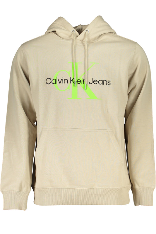 CALVIN KLEIN MEN'S BEIGE ZIPLESS SWEATSHIRT - Le schmidt