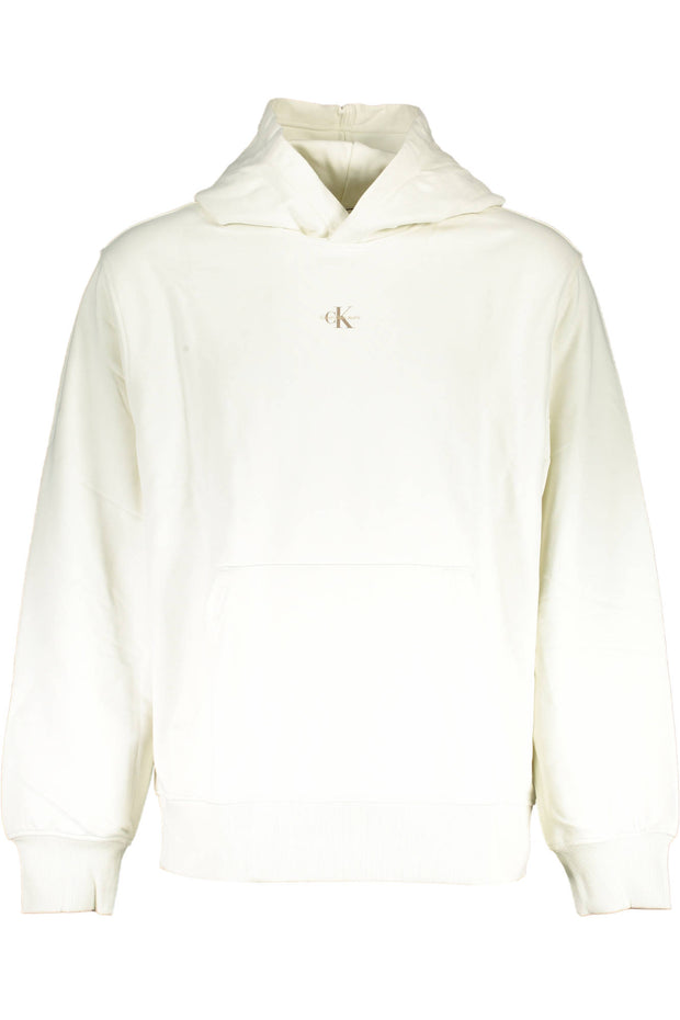 CALVIN KLEIN WHITE MEN'S SWEATSHIRT WITHOUT ZIP - Le schmidt