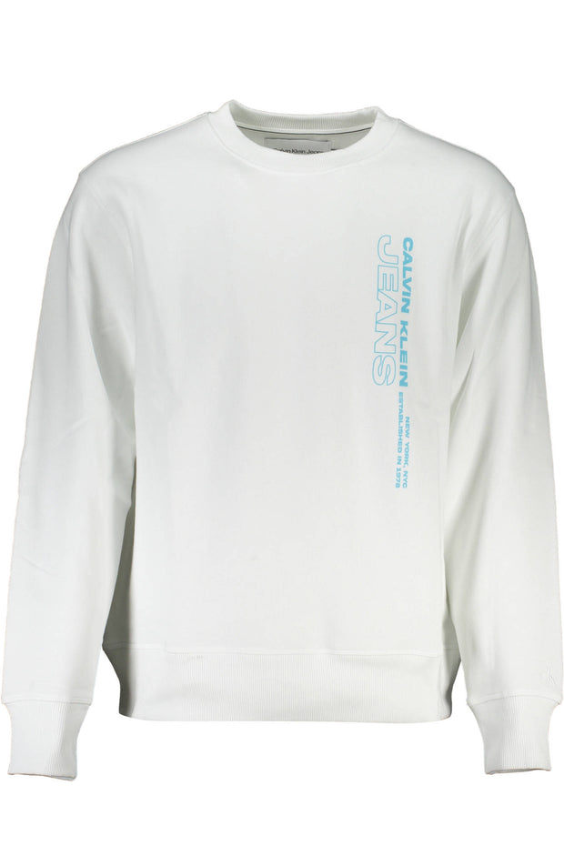CALVIN KLEIN MEN'S WHITE ZIPLESS SWEATSHIRT - Le schmidt