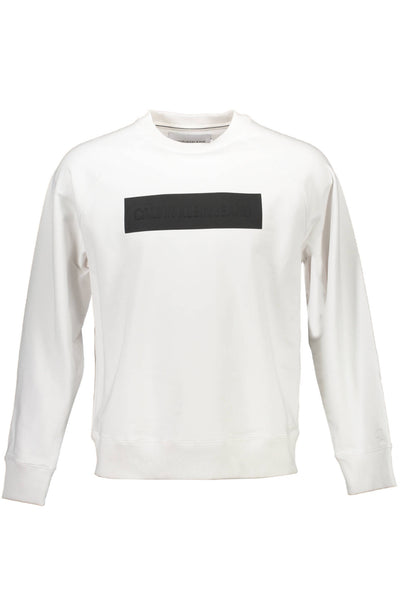 CALVIN KLEIN SWEATSHIRT WITHOUT ZIP MAN WHITE - Le schmidt