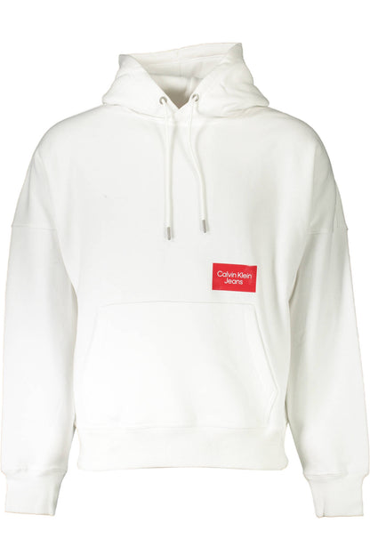 CALVIN KLEIN WHITE MEN'S SWEATSHIRT WITHOUT ZIP - Le schmidt