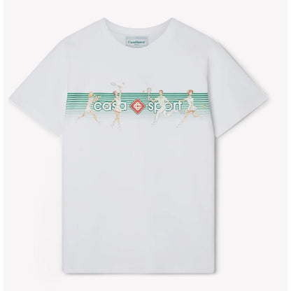 Casablanca White Cotton T-Shirt - Le schmidt