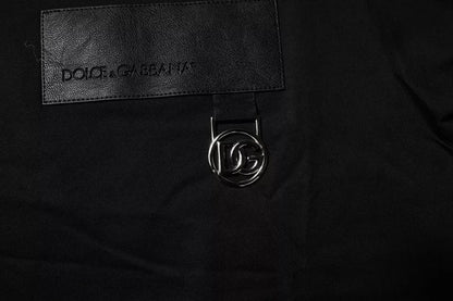 Dolce & Gabbana Black Logo Patch Cotton Crew Neck T-shirt - Le schmidt