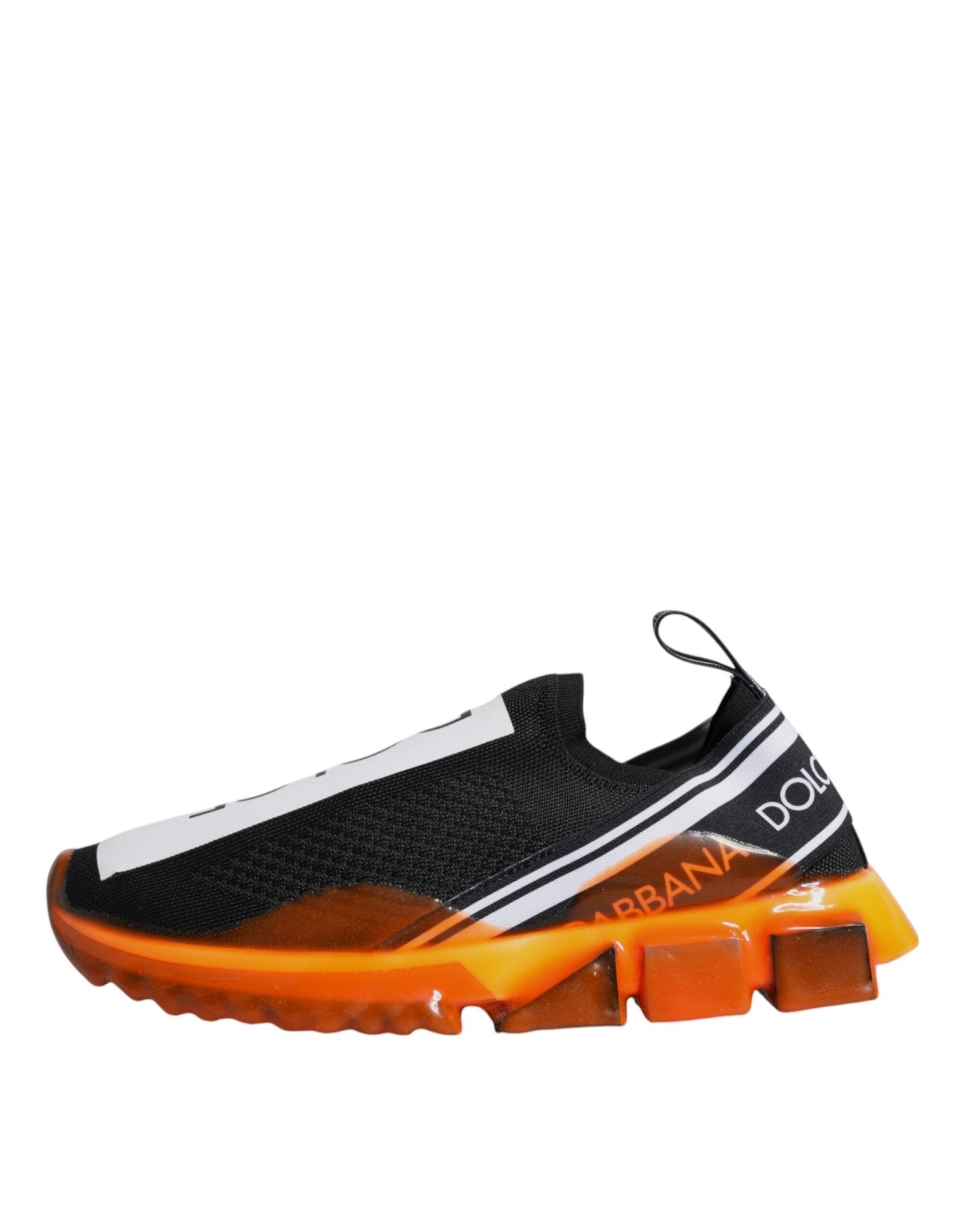 Dolce & Gabbana Black Orange Sorrento Slip On Sneakers Shoes - Le schmidt